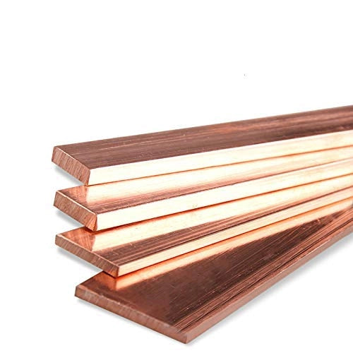 Strisce di rame, purezza 99,95%, dimensioni 3x30x300 mm, colore rosso