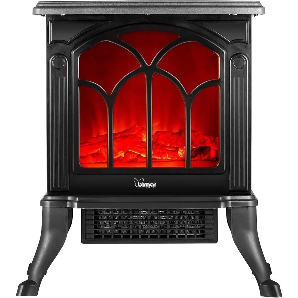Bimar HFP02 Caminetto Elettrico da Pavimento con Effetto Fiamma