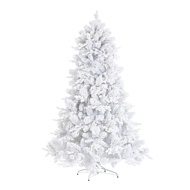 Albero di Natale Alberg bianco innevato H 210 x 130 cm