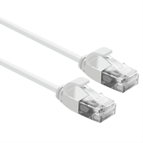 ROLINE CAVO UTP DATA CENTER PATCHCORD CAT.6A, CLASS EA, LSOH, SLIM, BIANCO, 1M