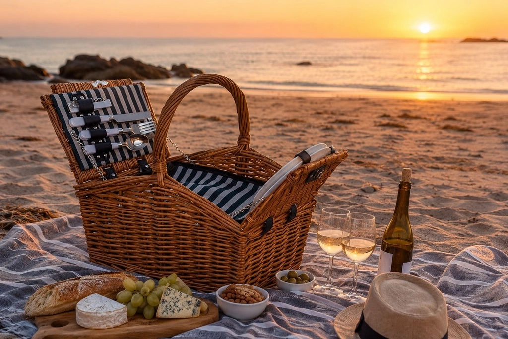 Cesto da picnic per 2 persone 40 x 28 x 38h cm