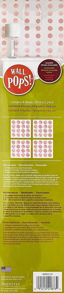 Adesivi rotondi in vinile, color oro rosa metallizzato, confezione da 64 pezzi