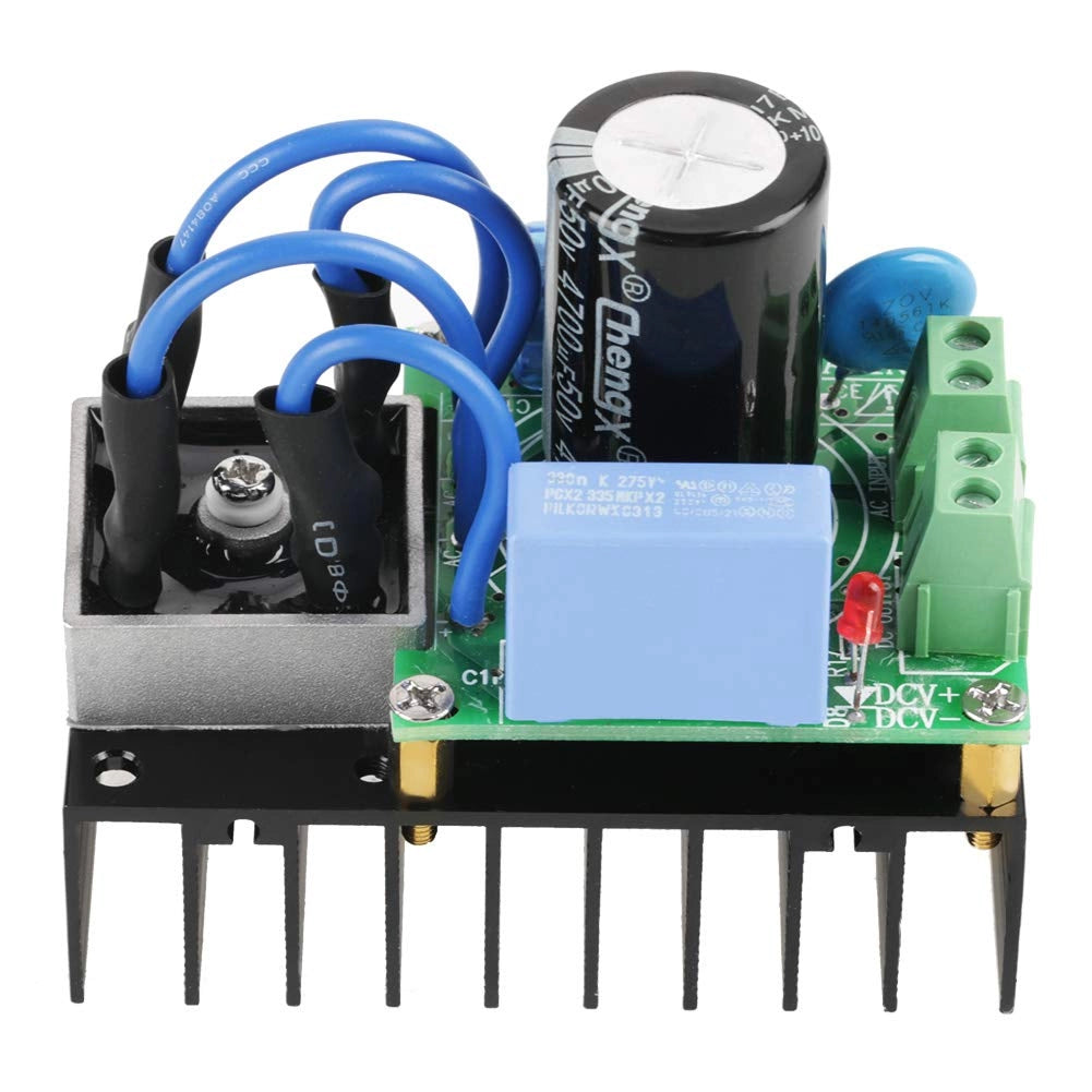 Modulo raddrizzatore 5-34 VAC / 7-50 VDC, 10 A, con protezione multipla