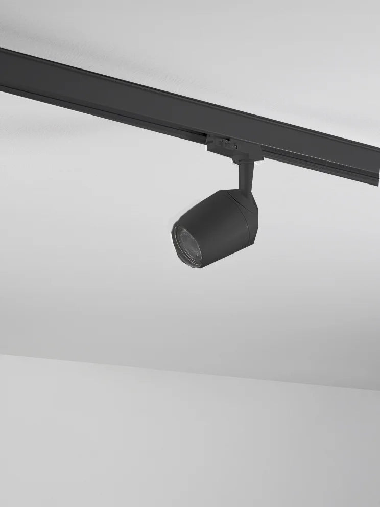Faretto Per Binario Moderno Binario Alluminio Nero Gu10