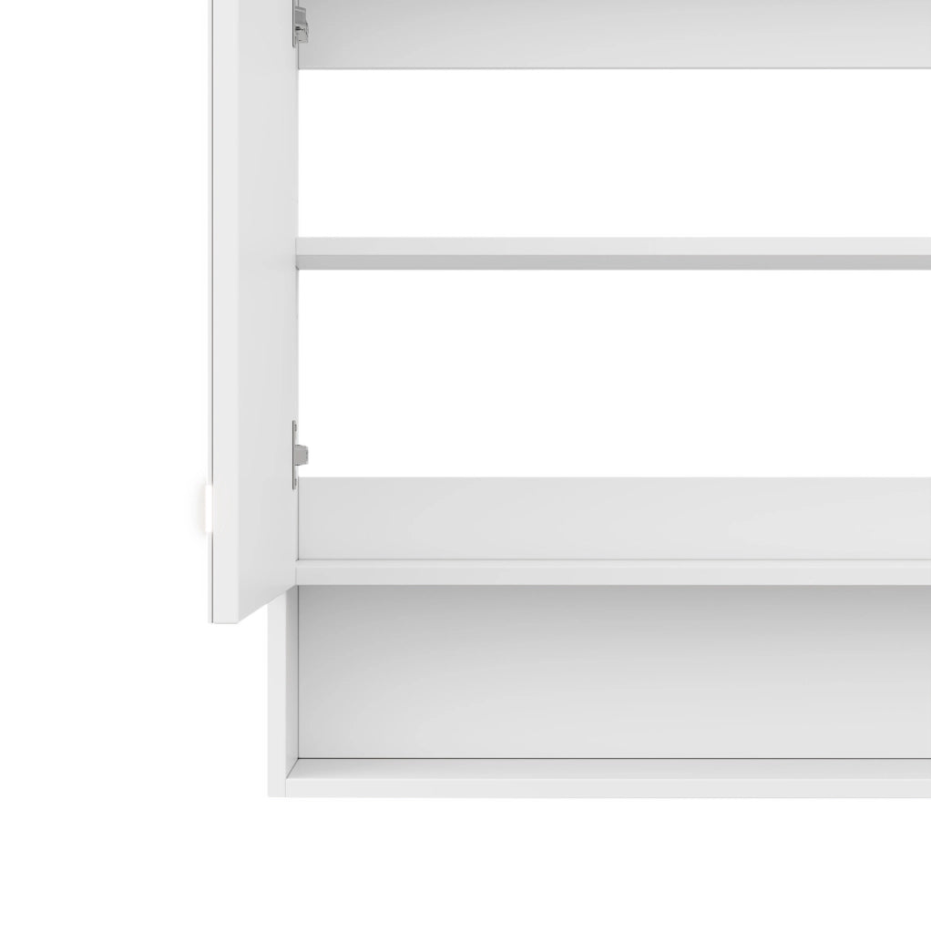 Armadietto a specchio per bagno 80 x 17 x 70 cm con LED e funzione antiappannamento