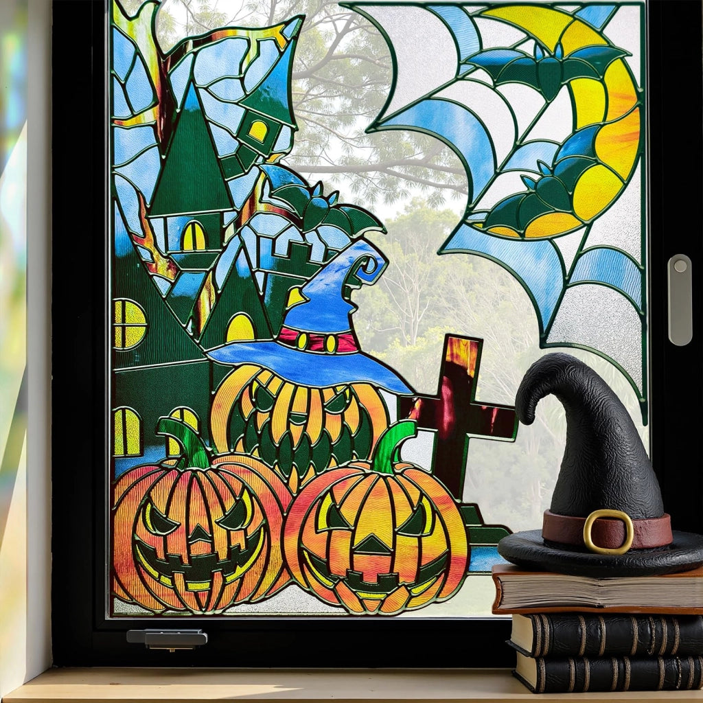 Carta da parati a tema gotico per Halloween, telo divisorio, 45 x 80 cm