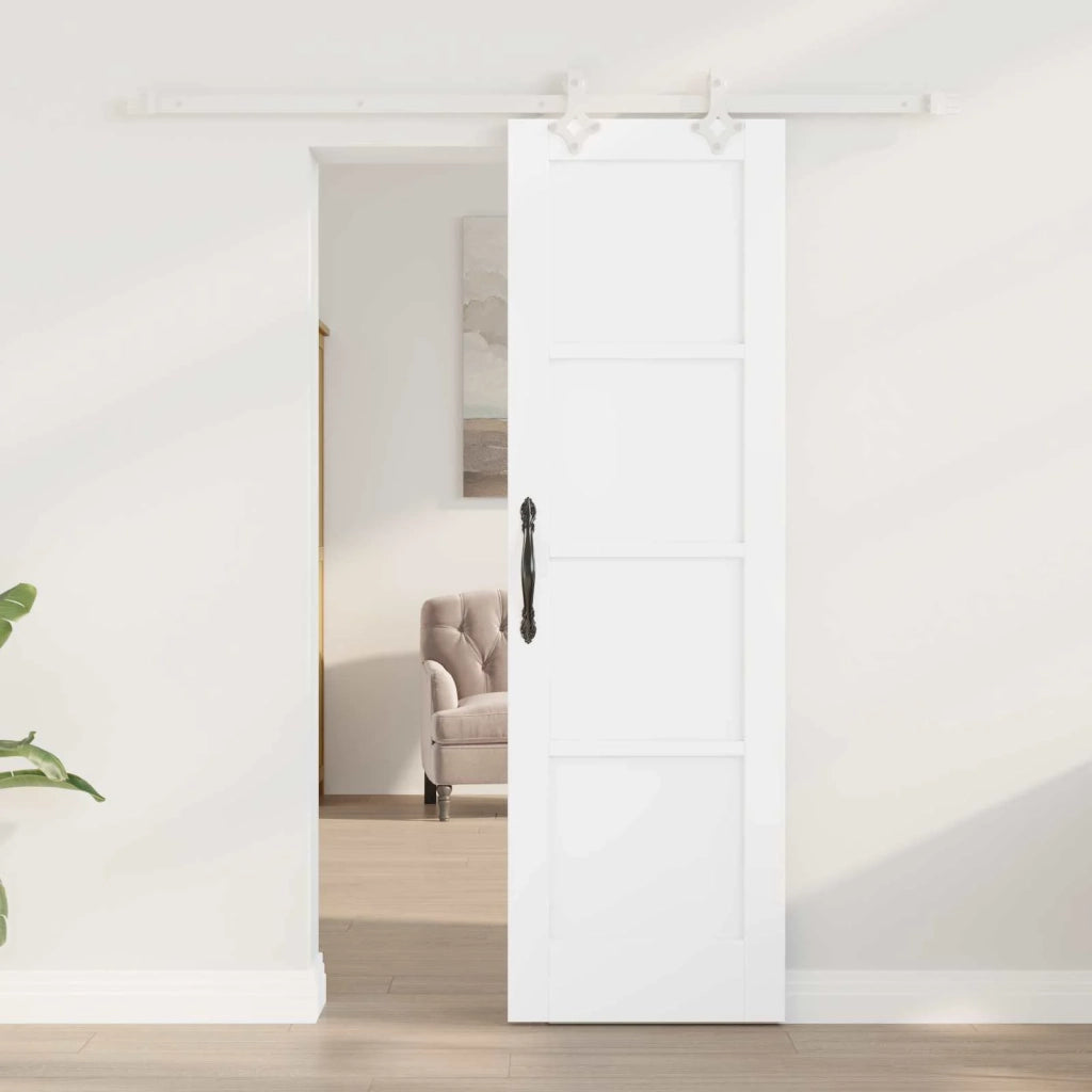 Porta scorrevole 61 x 198,5 cm Legno ingegnerizzato Bianco 3450144
