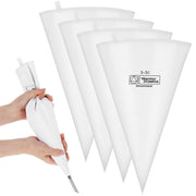 Set di 4 sacchetti per spruzzare, da 30 a 46 cm, in cotone rivestito, riutilizzabili