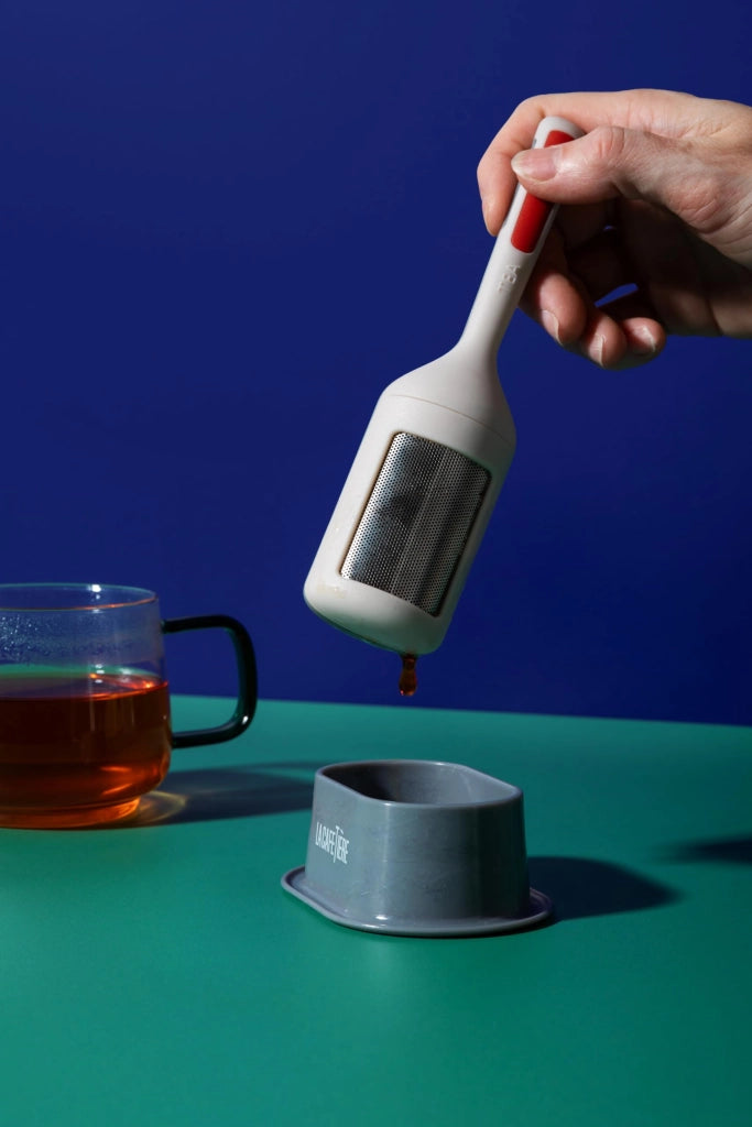 Macchina 2-in-1 per preparare tè e caffè, con supporto, lavabile in lavastoviglie