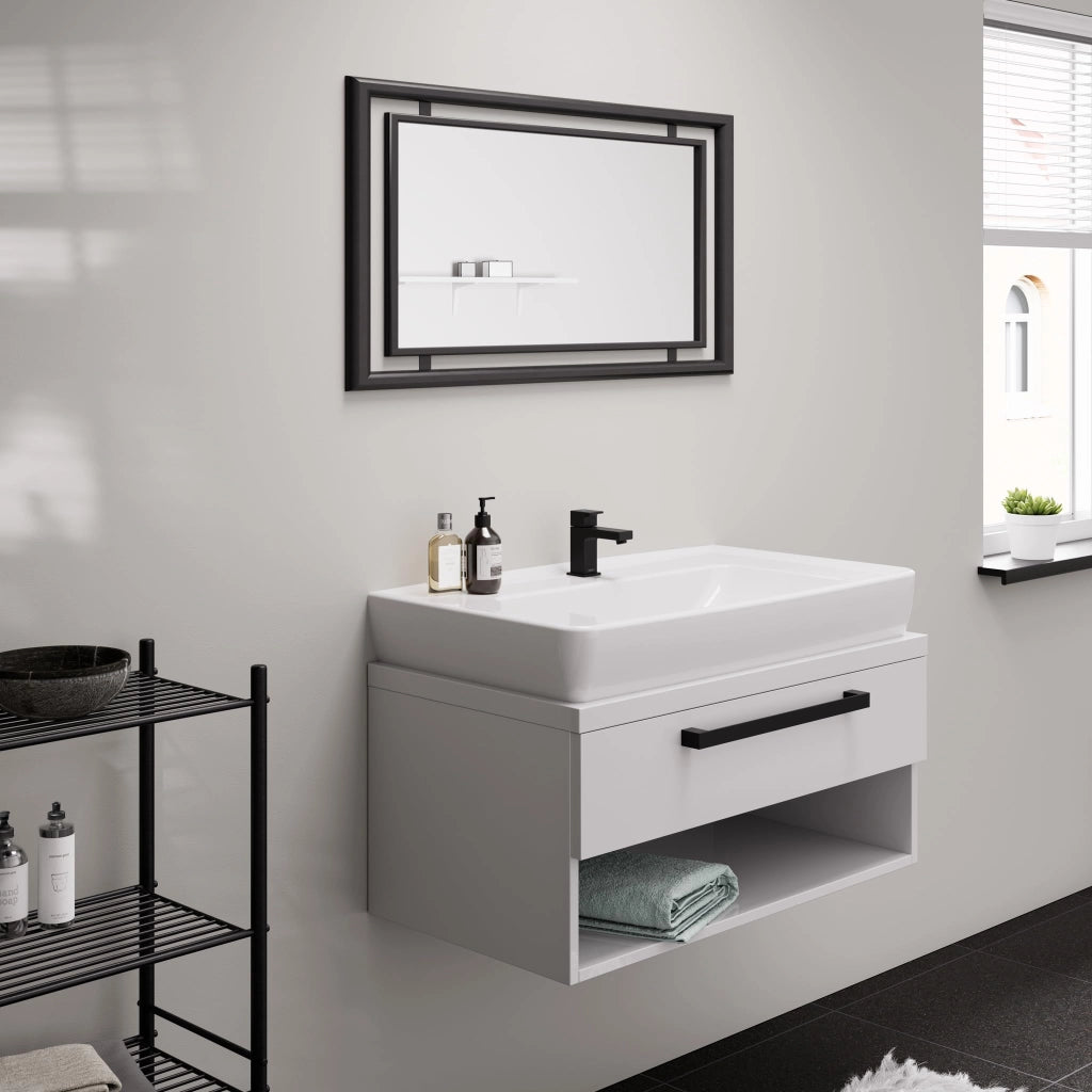 Rubinetto per wc a freddo, colore nero opaco, 1 pezzo, 70 mm