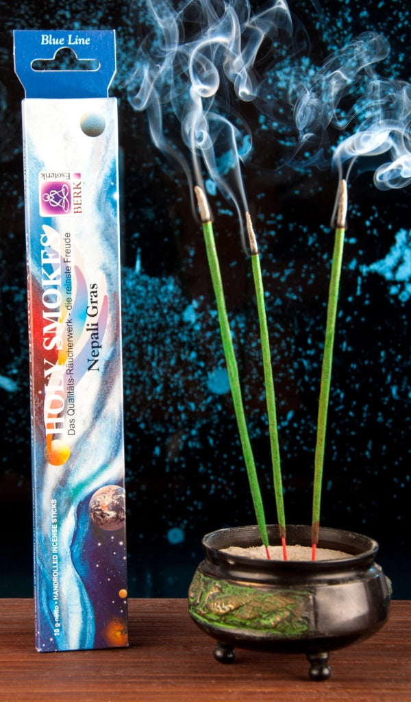 Bastoncini di incenso nepalesi "Gras Blue Line", 10 g