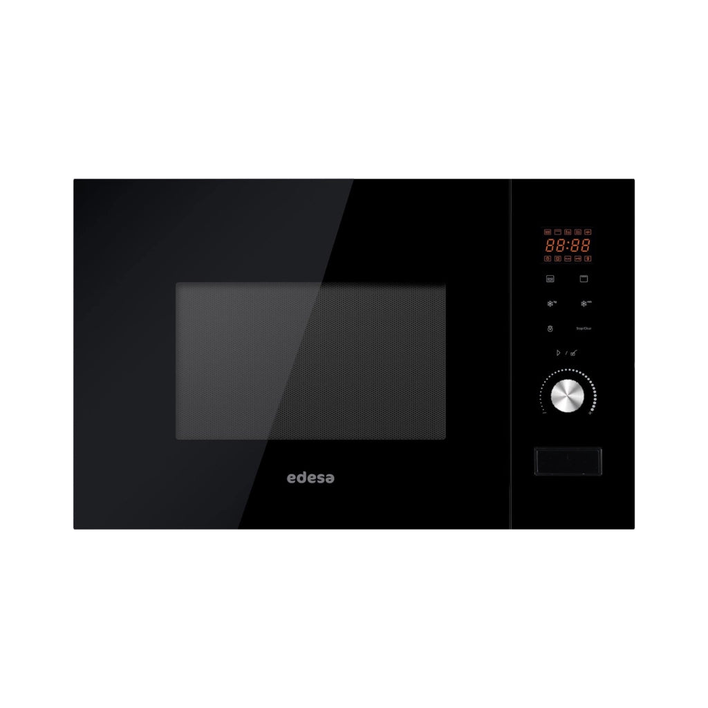 Microonde da incasso con funzione grill, capacità 20 litri, 800 W, colore nero, dimensioni 59,5 cm