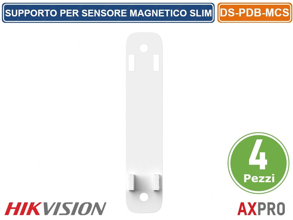 CONFEZIONE 4 PEZZI ADATTATORE SUPPORTO PER SENSORE MAGNETICO SLIM AX PRO HIKVISION