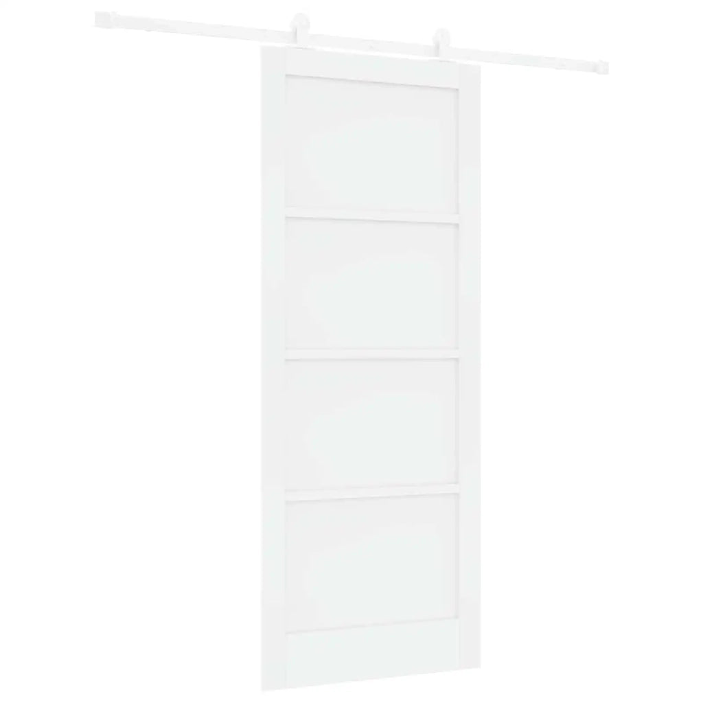 Porta scorrevole 86 x 211 cm Legno ingegnerizzato Bianco 3450061