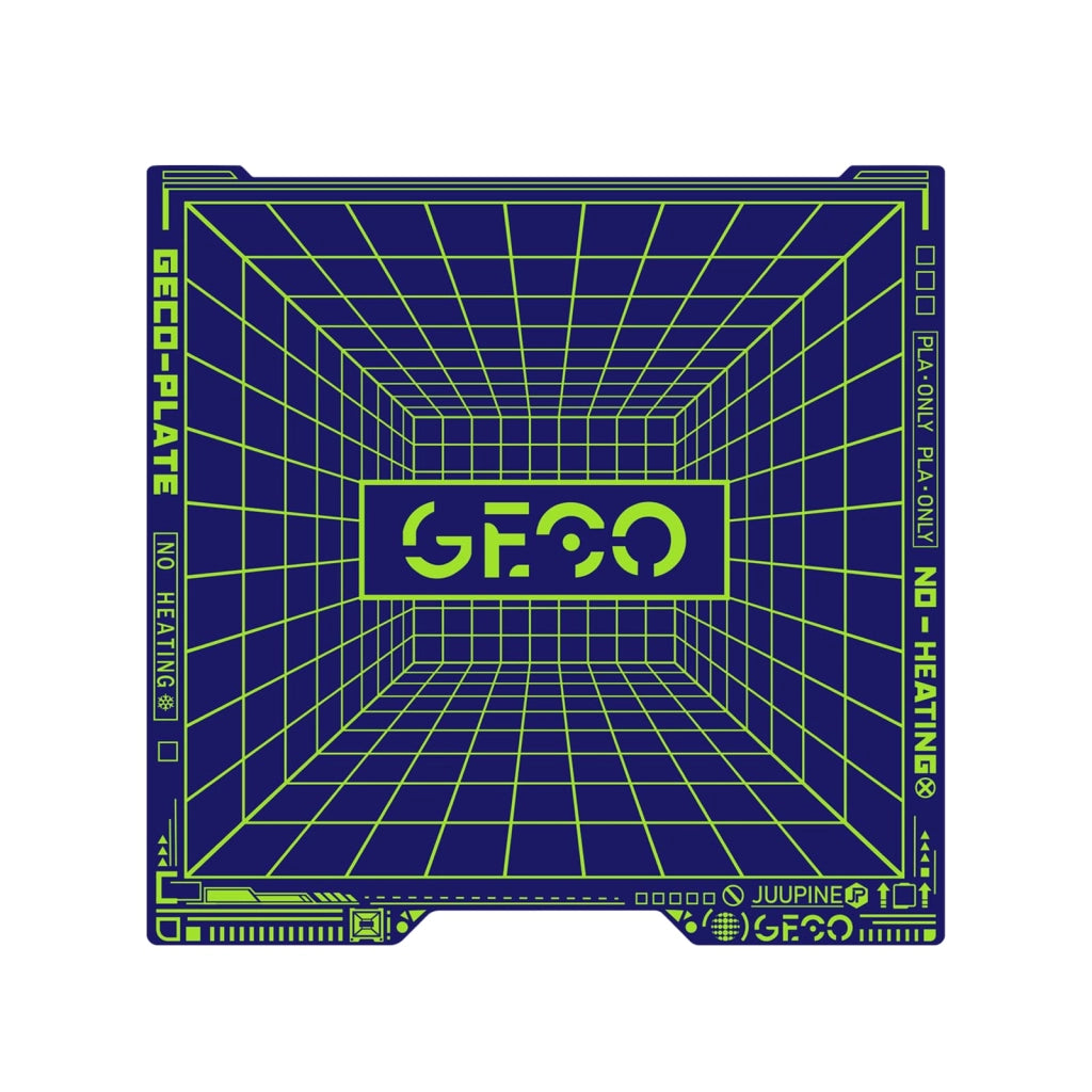 Piattaforma di raffreddamento GECO, dimensioni 350x320 mm, compatibile con stampanti 3D Bambu Lab H2D, adatta per filamenti PLA
