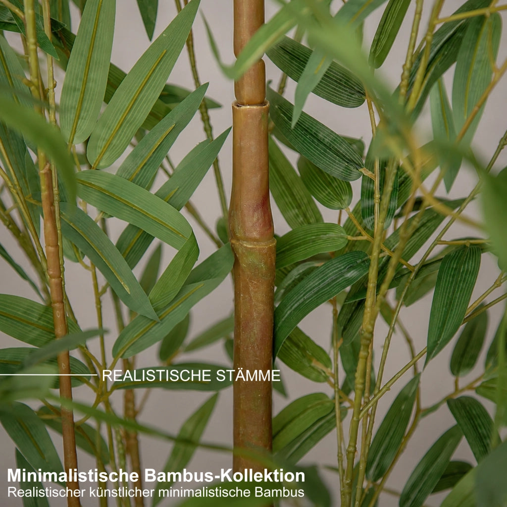Pianta artificiale di bambù in vaso, altezza 120 cm