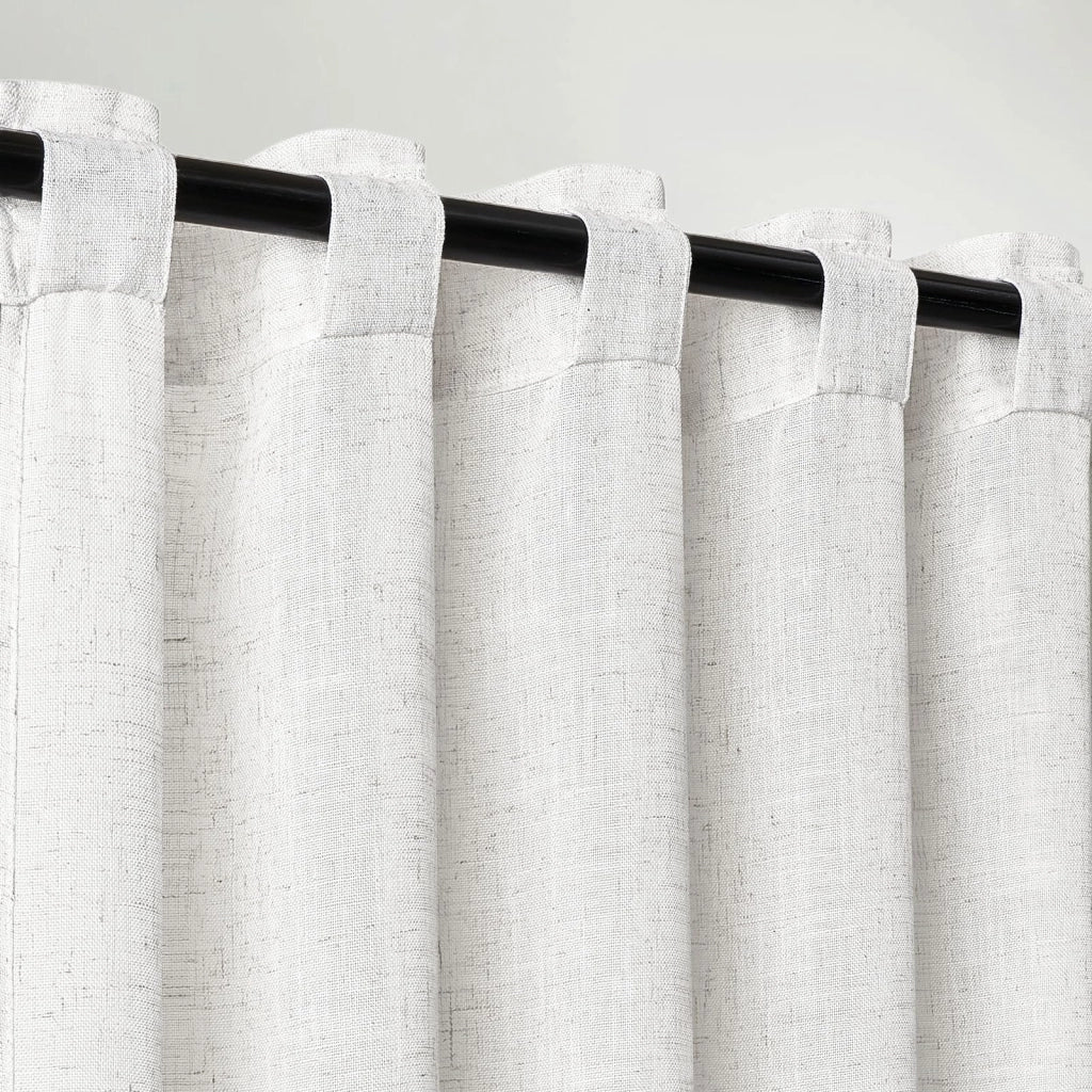 Tende a pacchetto, set da 2, trasparenti, bianche, 245x140 cm
