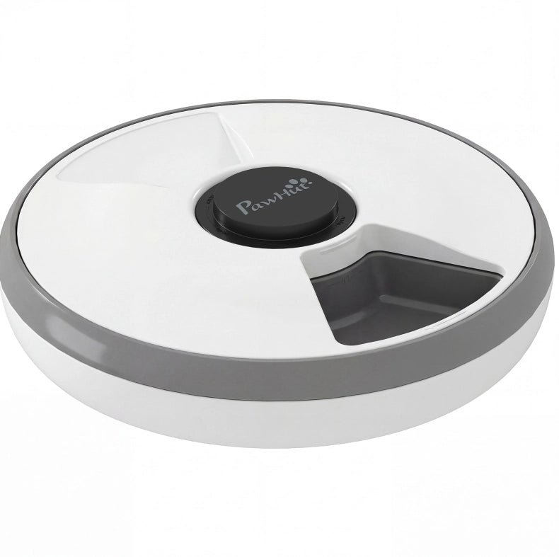 Distributore automatico di cibo per gatti 31,5 x 31,5 x 8,3 cm grigio LED