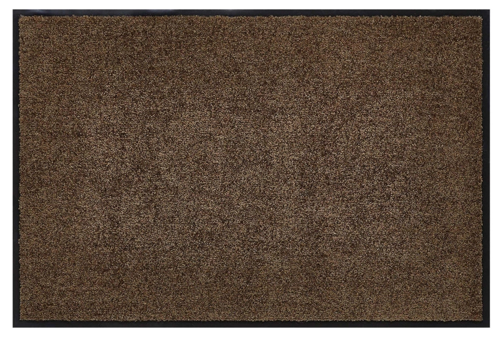 Tappetino perimetrale lavabile, 90x150 cm, marrone, antiscivolo