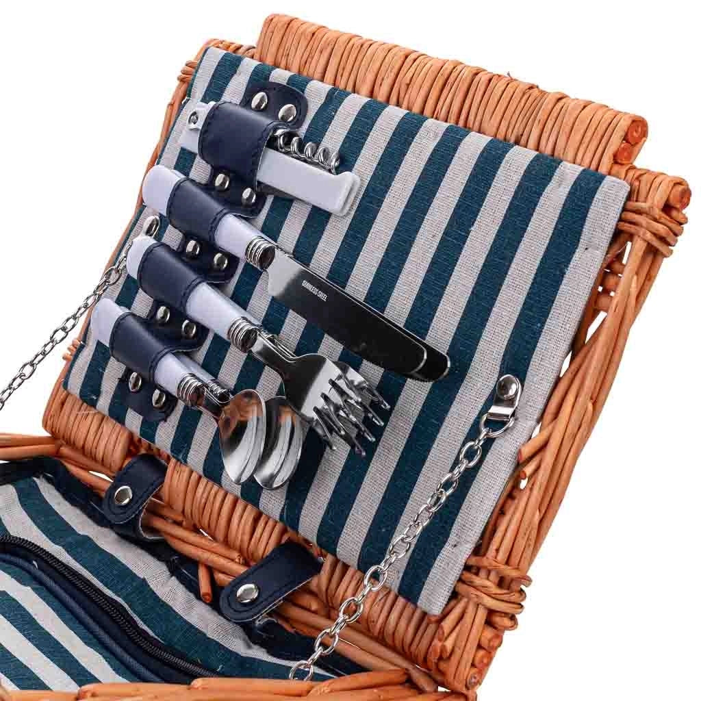 Cesto da picnic per 2 persone 40 x 28 x 38h cm
