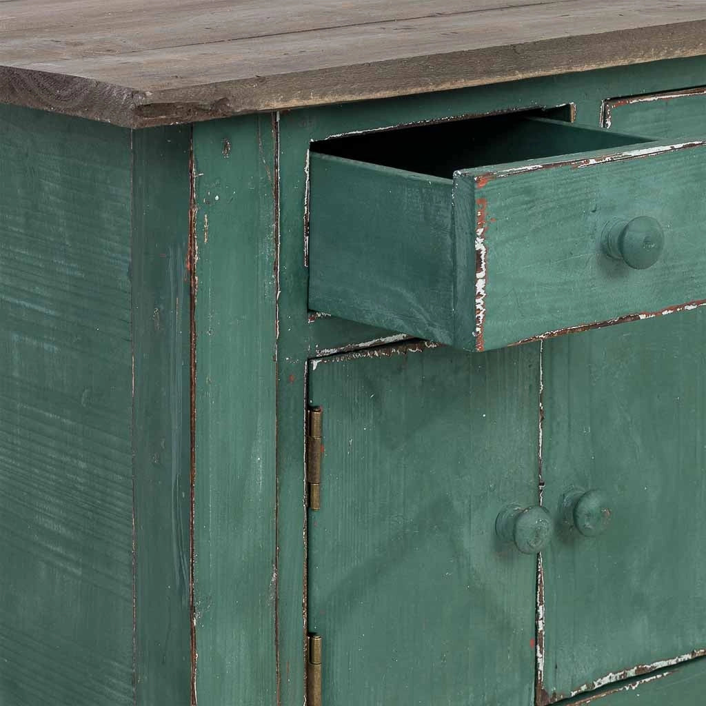 Credenza in legno verde 120x43x80h cm