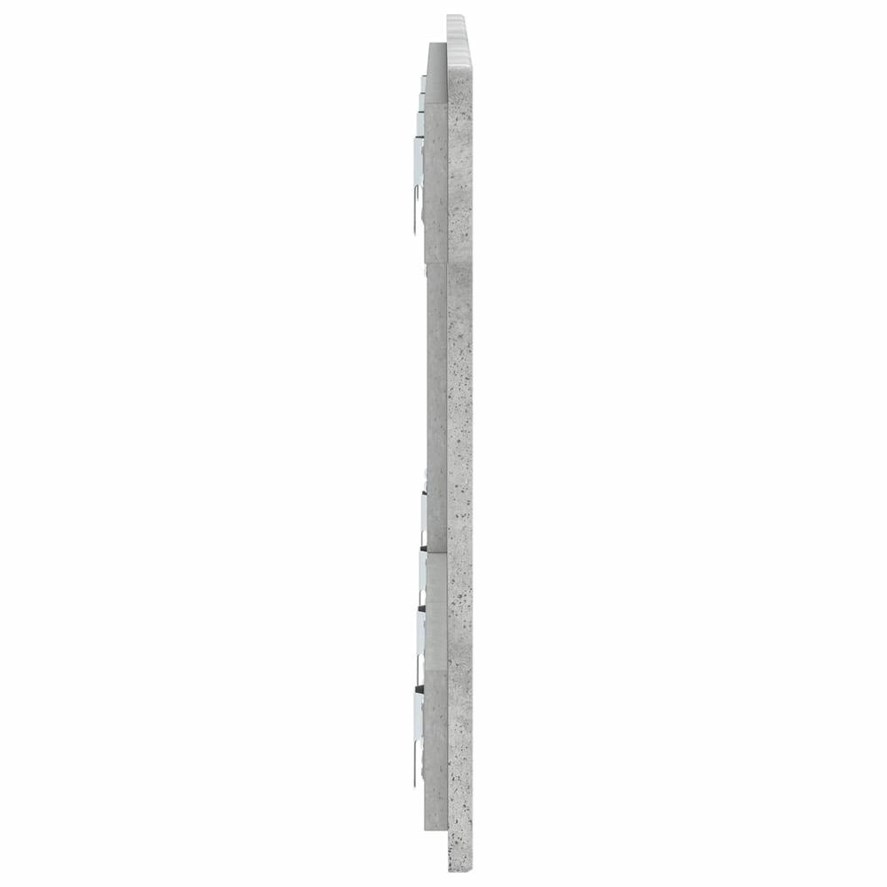 Testiera da Muro ZWOLLE Grigio Cemento Legno ingegnerizzato