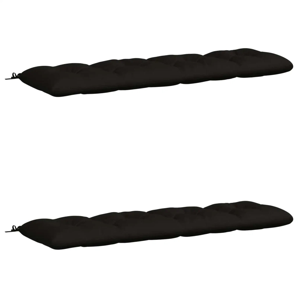 Cuscini per Panchina VIANEN 2 pz 100% Poliestere Nero 952909