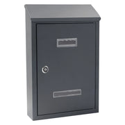 CASSETTA POSTALE 'PEONIA' cm 24,5x7,5x H.36 - grigio antracite