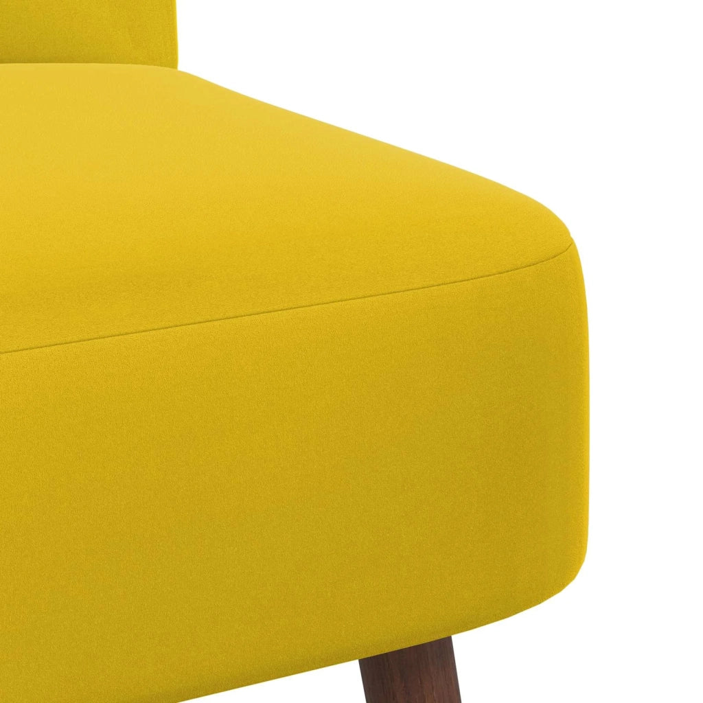 Poltrona Slipper Giallo Velluto 42050519