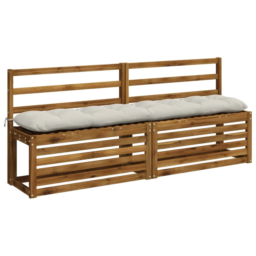 Cuscini per Panchina VIANEN 2 pz 100% Poliestere Bianco 952949