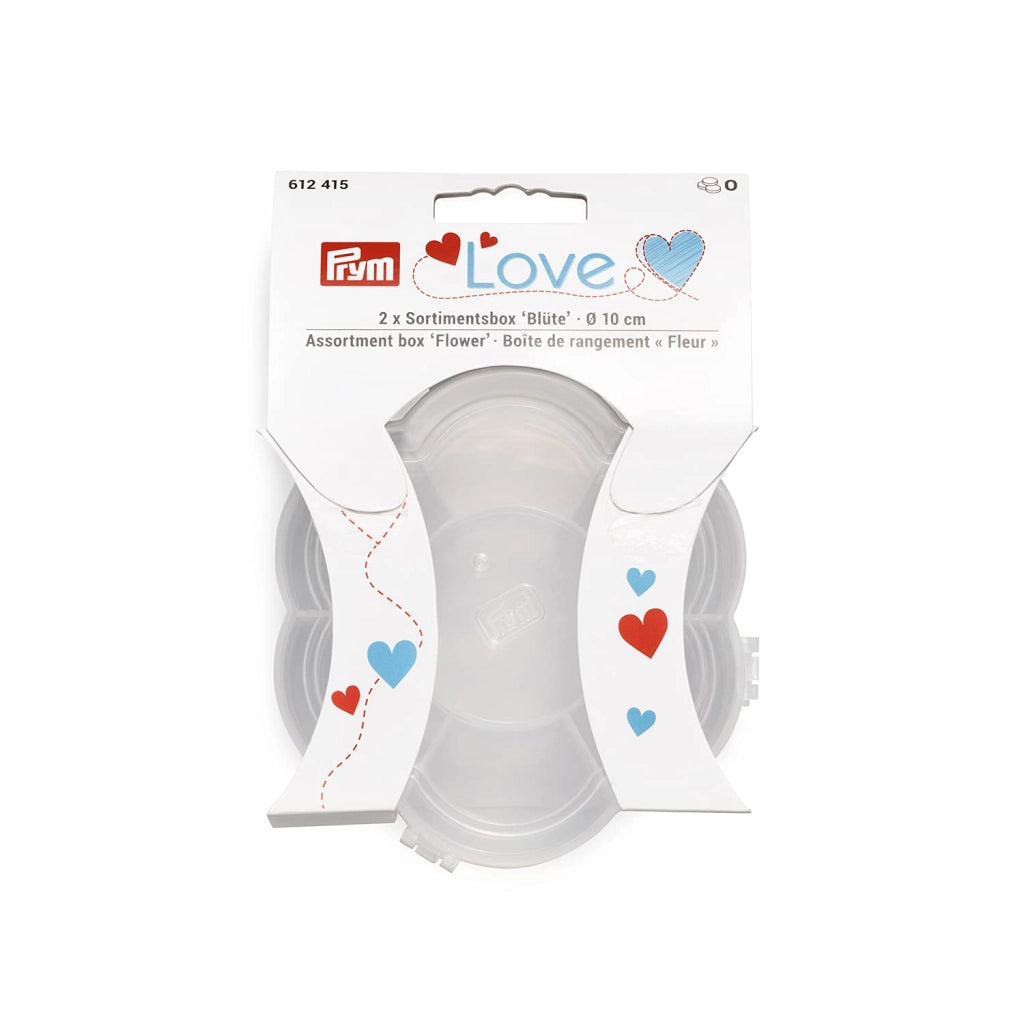 Scatola assortita "Love Blüte", 10 cm, trasparente, 2 pezzi