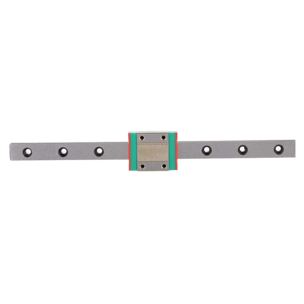 Guida lineare da 12 mm + blocco scorrevole, lunghezza 200 mm
