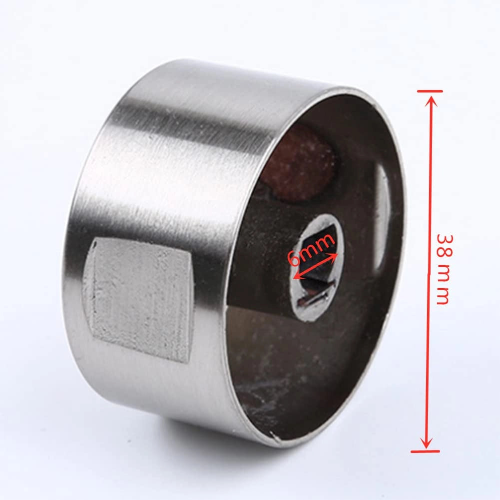Set di 4 manopole rotonde per piano cottura a gas, realizzate in lega di zinco, diametro 6 mm