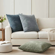 Federa 2 pz HEERLEN Azzurro 70 x 70 cm Tessuto Chenille 913299