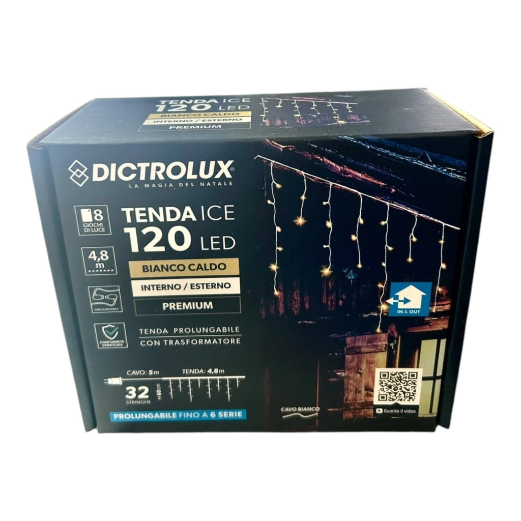 TENDA LUCI 120LED 4,8x0,6mt
