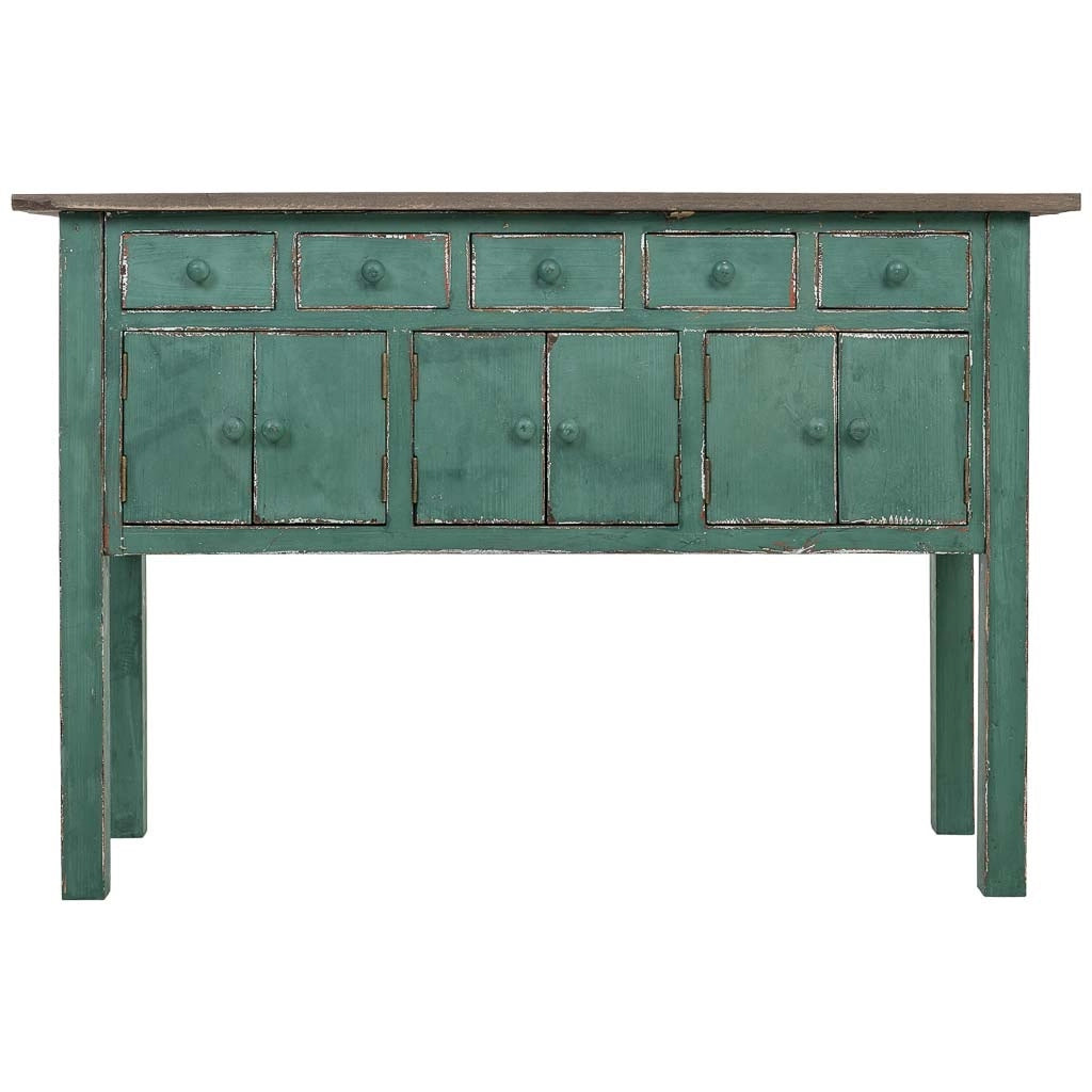 Credenza in legno verde 120x43x80h cm