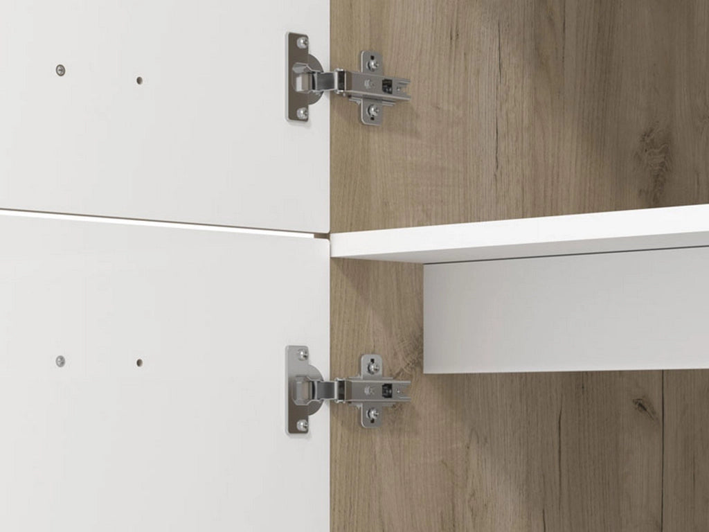 Mobile da Cucina Volvera, Dispensa da Cucina 5 Ripiani, 60x57.5x214.5h cm Beige