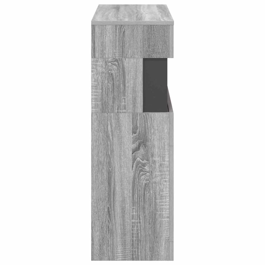 Caminetto elettrico Sonoma grigio 64 x 30 x 87 cm 8021108