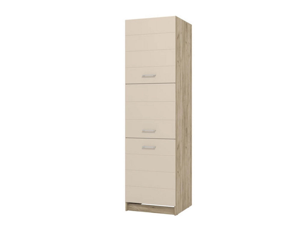 Mobile da Cucina Volvera, Dispensa da Cucina 5 Ripiani, 60x57.5x214.5h cm Beige