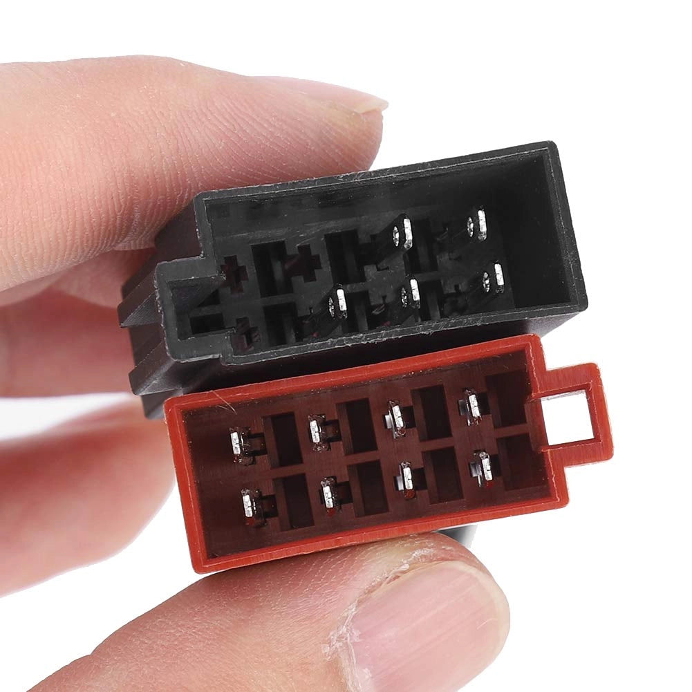 Adattatore per cablaggi ISO, da 16 pin a ISO, in plastica ABS, per autoradio