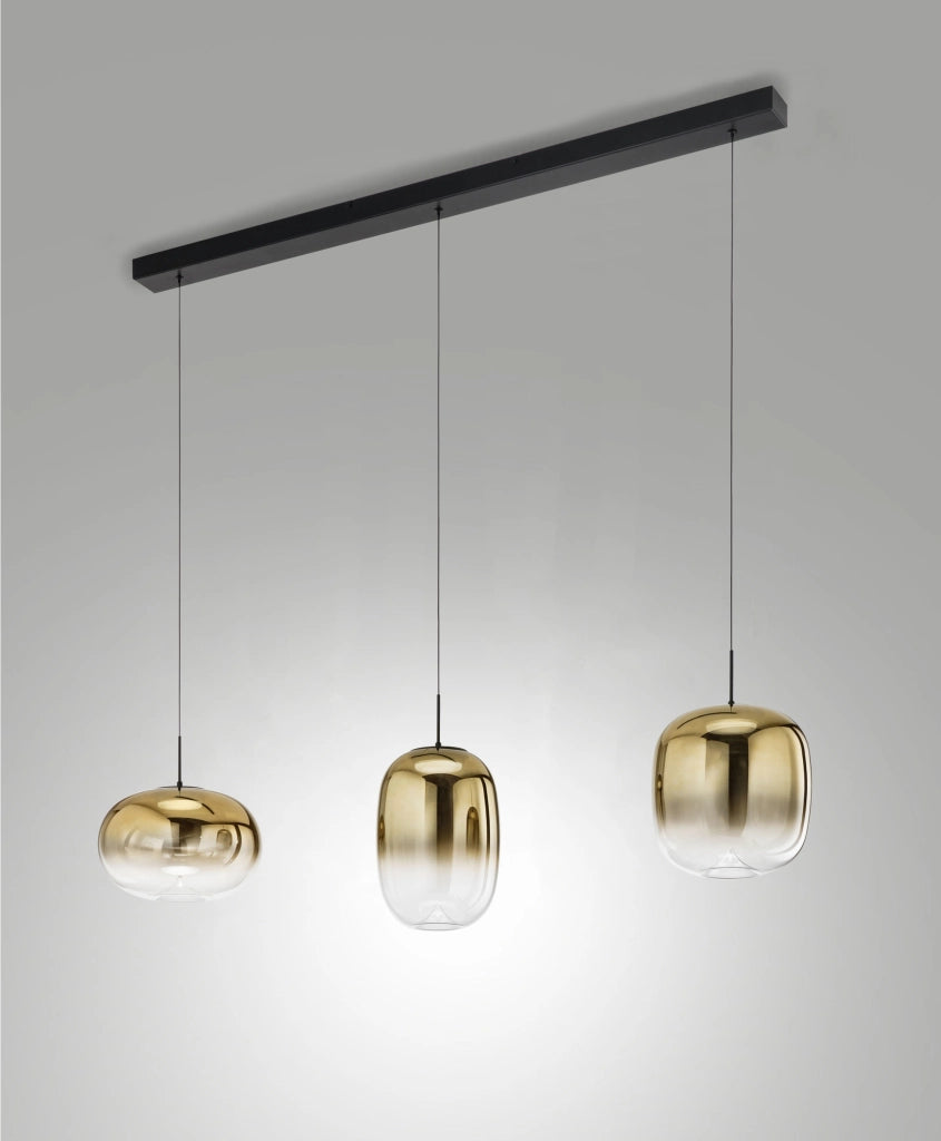 Lampada a Sospensione Brio LED 42W Oro Sfumato Fabas Luce