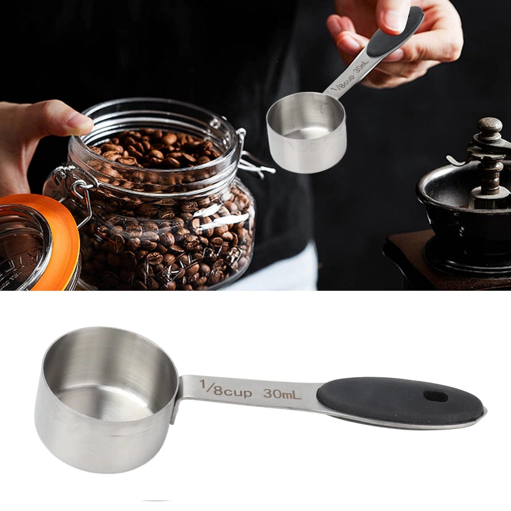 Misurino da 30 ml, in acciaio inossidabile, grande, per caffè e tè