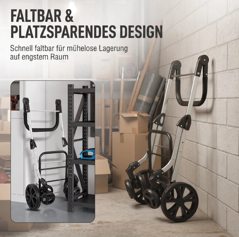 Carrello per la spesa pieghevole 46 L con scomparto termico nero