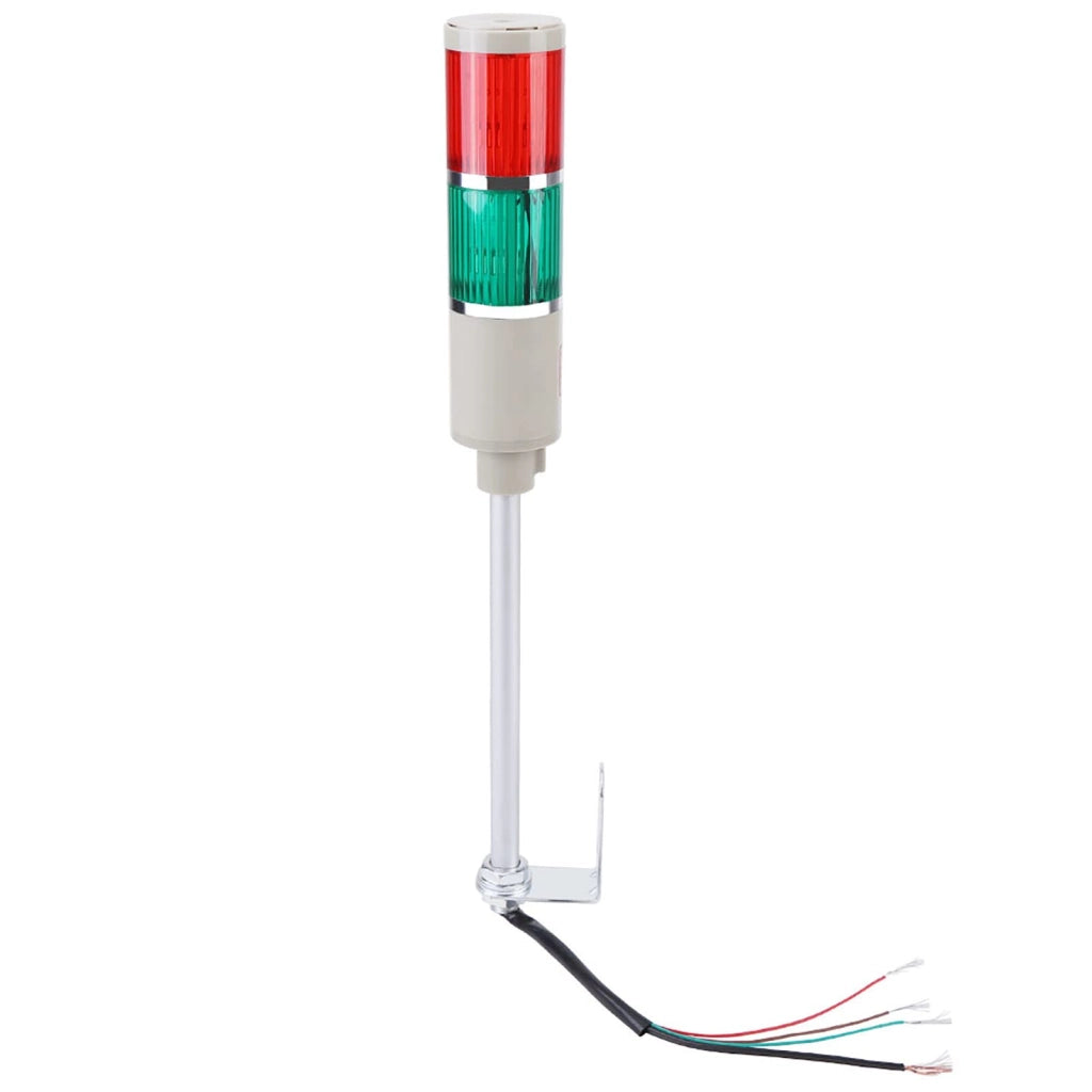 Segnalatore luminoso rosso/verde a 220V per macchinari e officine