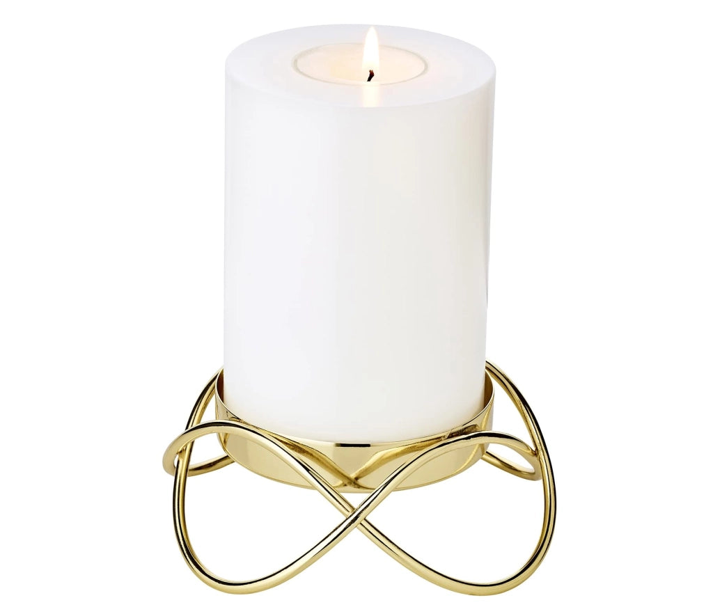 Portacandele Bastia, oro, set da 2, diametro 13 cm, altezza 4,5 cm
