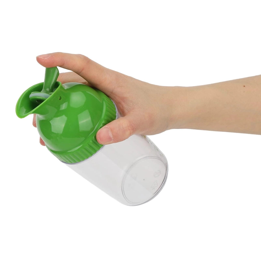 Shaker per condimenti da 200 ml, verde, per olio e aceto
