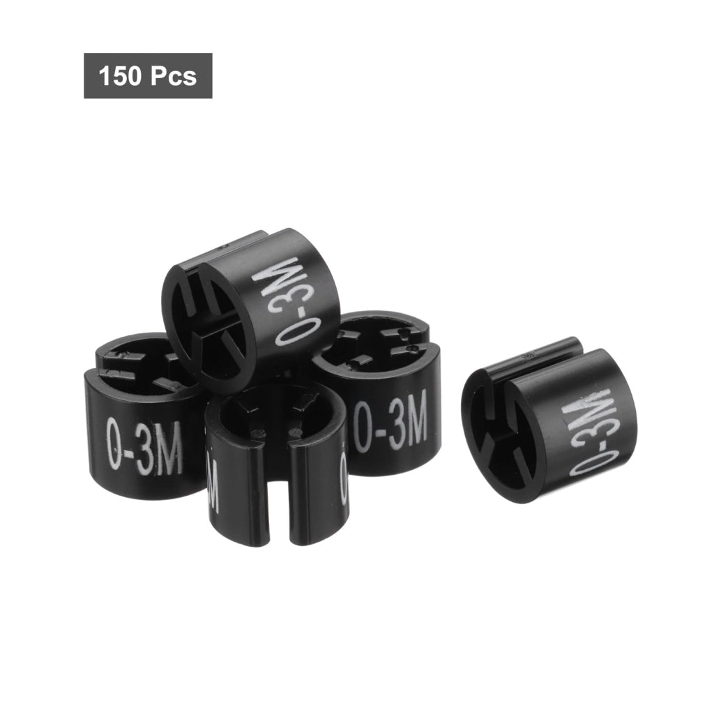 Etichette per appendini, colore nero, 250 pezzi, dimensioni 13 x 9 mm