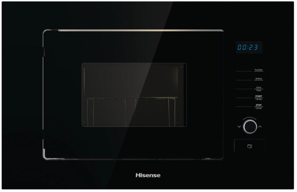 Hisense hb20mobx5g forno a microonde con grill, 20 l, 800 w, comandi touch, nero