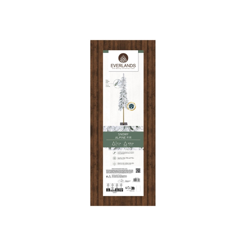 Albero Alpin Fir  D50 H210cm verde innevato