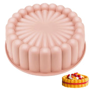Stampo in silicone rotondo da 20 cm, antiaderente, senza BPA